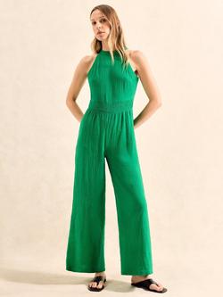 Ro&Zo Shirred Waist Jumpsuit, Green, Green