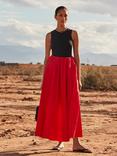 Ro&Zo Cotton Poplin Maxi Skirt