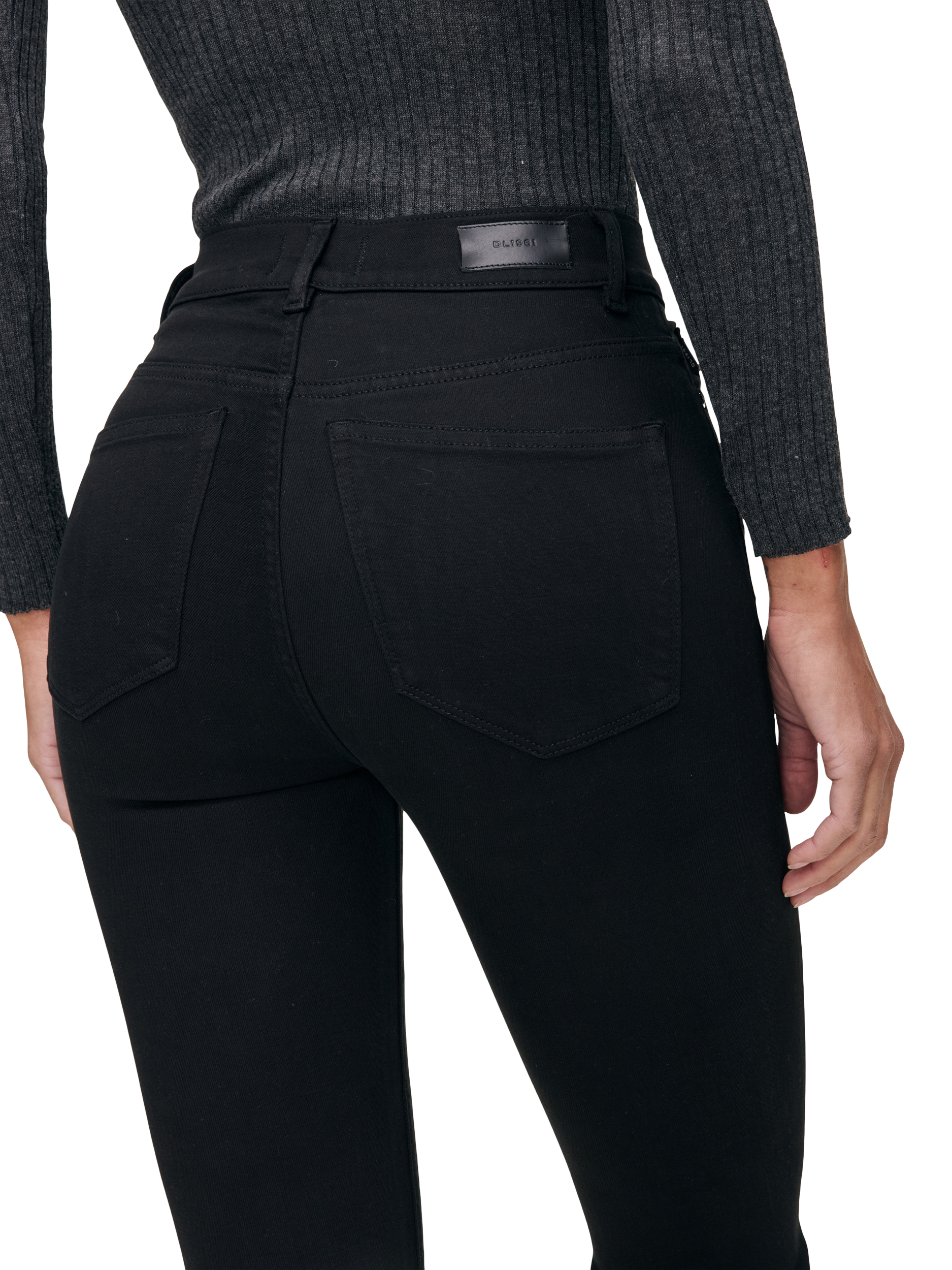 Product image 4 of 4, which shows DL1961 Bridget Cropped Boot Cut Jeans, Hail, 24 (6)
