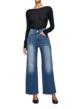 DL1961 Hepburn High Rise Wide Leg Jeans, Oceanside