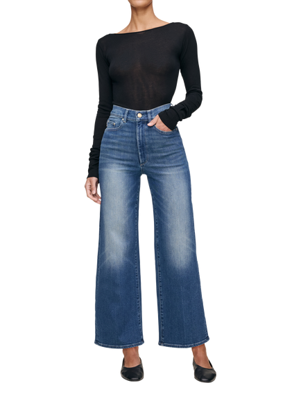 DL1961 Hepburn High Rise Wide Leg Jeans, Oceanside, Oceanside