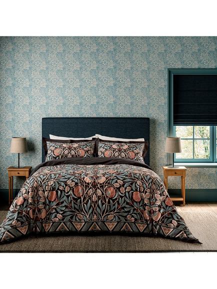 Morris & Co. Olive and Rose Duvet Cover Set, Multi