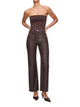 DL1961 Karmine High Rise Straight Leg Ankle Jeans, Fig Coated