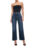 DL1961 Karmine High Rise Straight Leg Ankle Jeans, Dark Sea Vintage