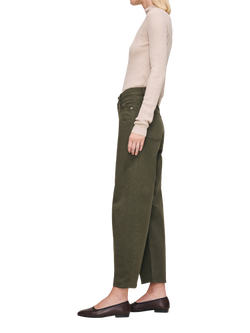 DL1961 Miro High Rise Barrel Leg Ankle Jeans, Trellis Twill - view 2, Trellis Twill