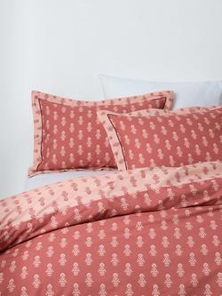 John Lewis x Sanderson Dabu Duvet Cover Set, Clay