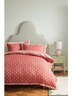 John Lewis x Sanderson Dabu Duvet Cover Set - view 2, Clay