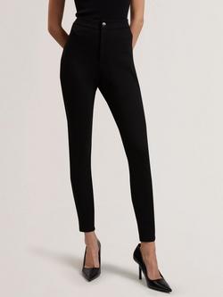 Ted Baker Felinda Fly Front Stretch Leggings, Black, Black