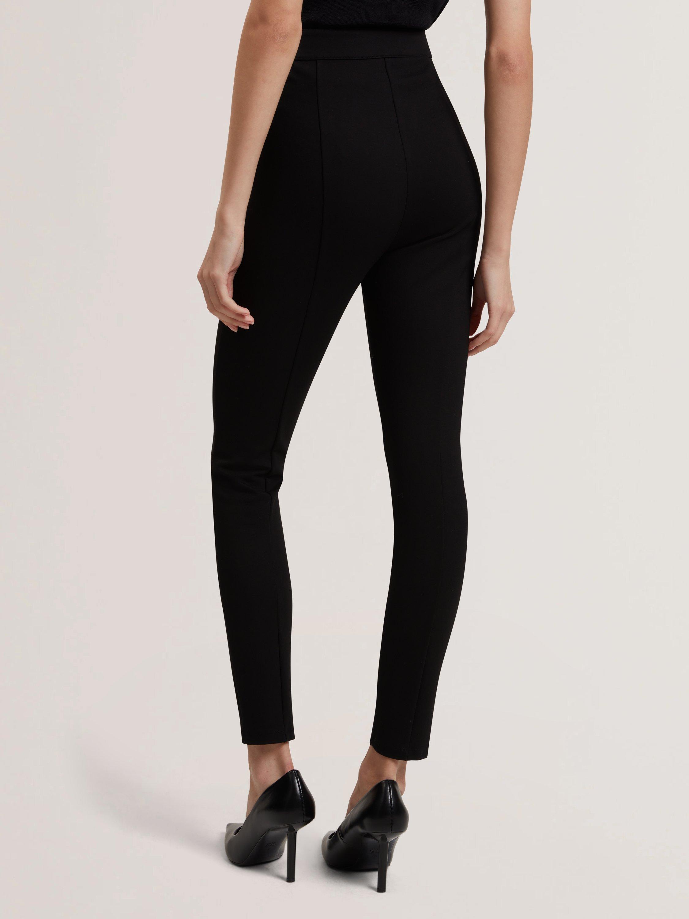 Product image 2 of 4, which shows Ted Baker Felinda Fly Front Stretch Leggings, Black, 10