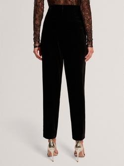 Ted Baker Traube Velvet Tapered Leg Trousers, Black - view 2, Black