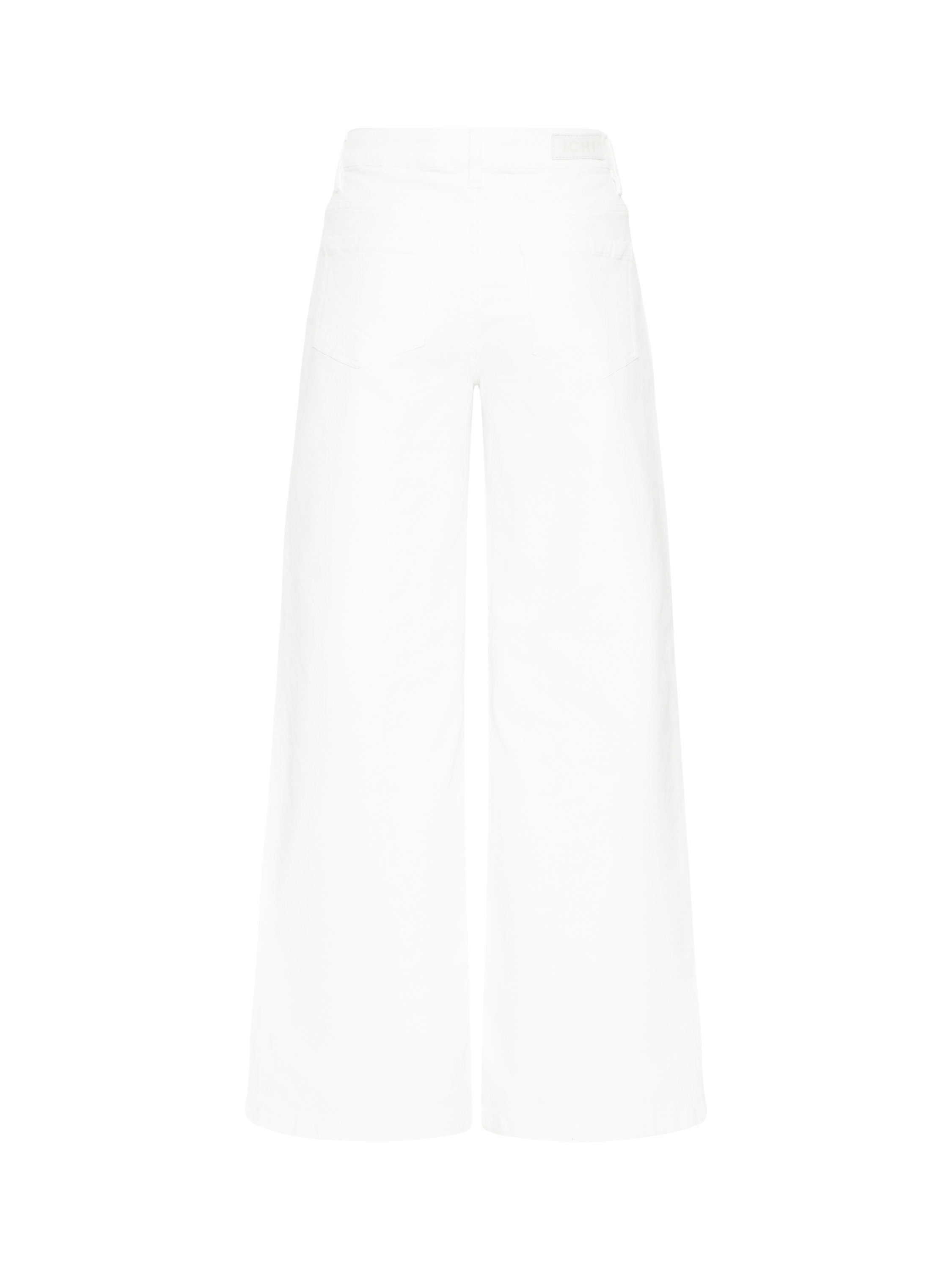 Product image 2 of 3, which shows ICHI Ziggy Wide Leg Jeans, White, 25R
