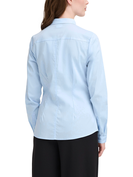 ICHI Dima Long Sleeve Shirt, Blue - view 2, Blue