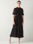 L.K.Bennett Corissa Frill Shirt Dress, Black