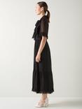L.K.Bennett Corissa Frill Shirt Dress, Black