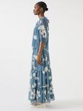 L.K.Bennett Rumi Floral Maxi Skirt, Blue/Multi