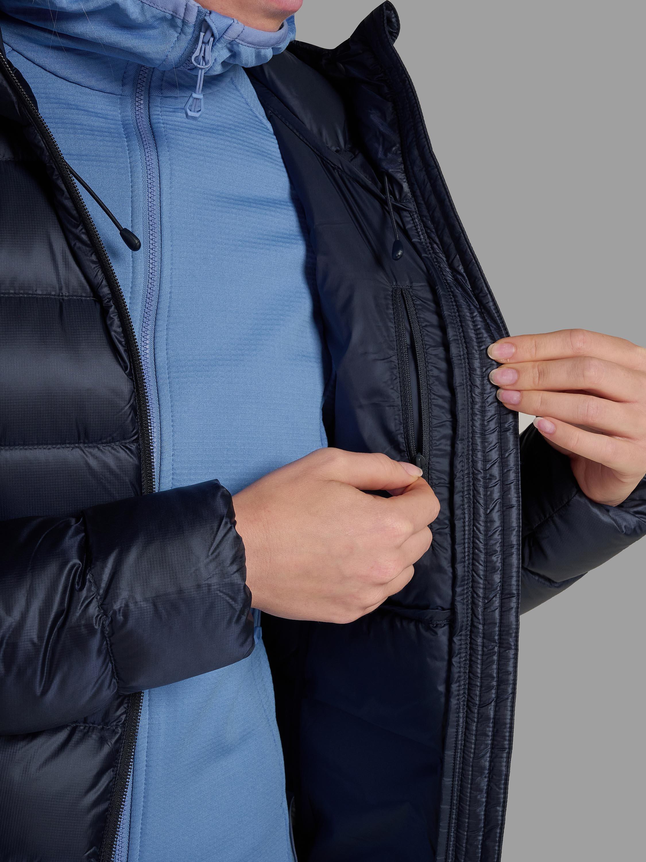 Product image 7 of 9, which shows Montane Anti-Freeze XT Women's Recycled Down Jacket, Eclipse Blue, 8