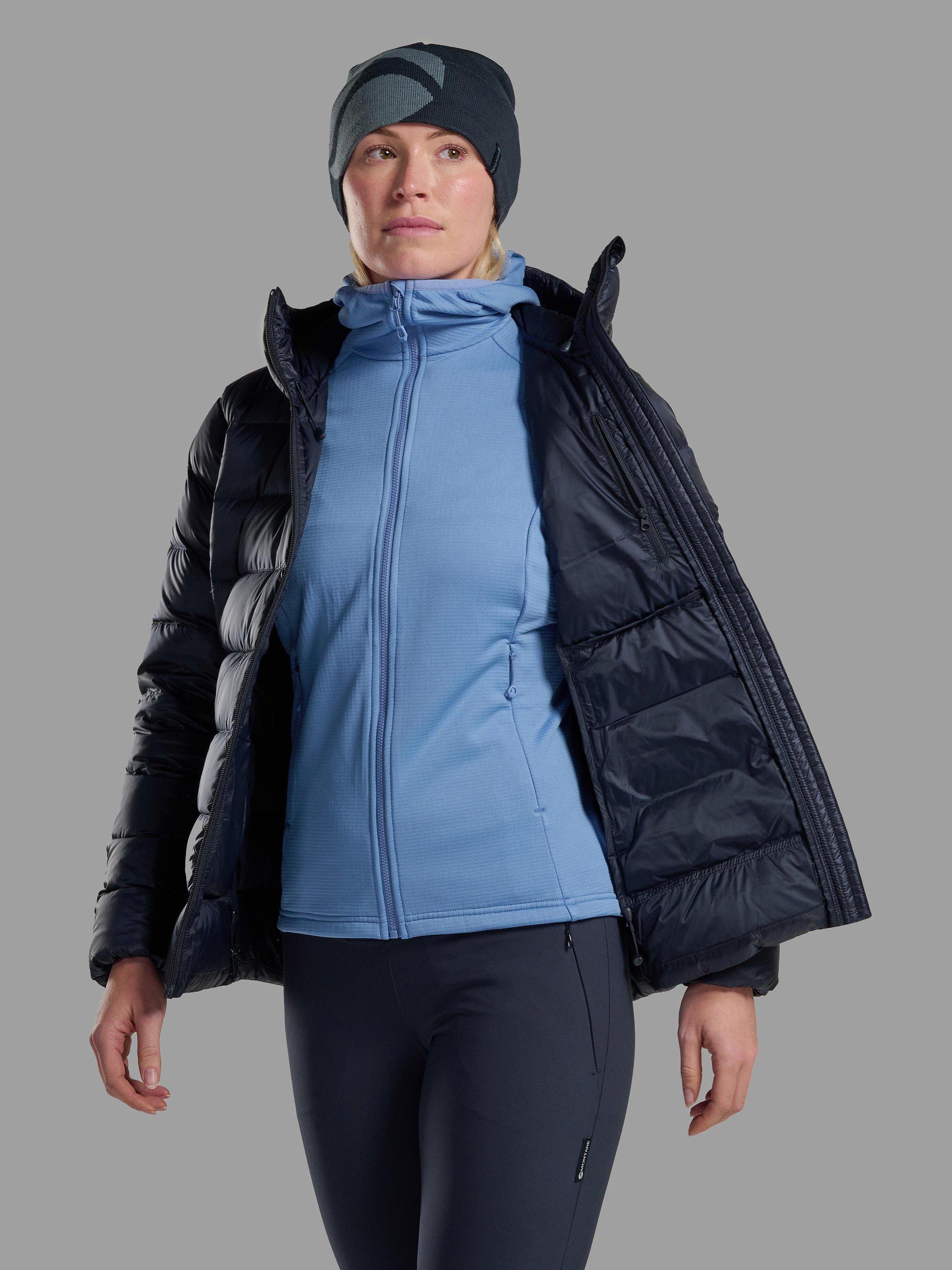 Product image 8 of 9, which shows Montane Anti-Freeze XT Women's Recycled Down Jacket, Eclipse Blue, 8