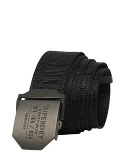 Superdry Workwear Webbing Belt, Black, Black