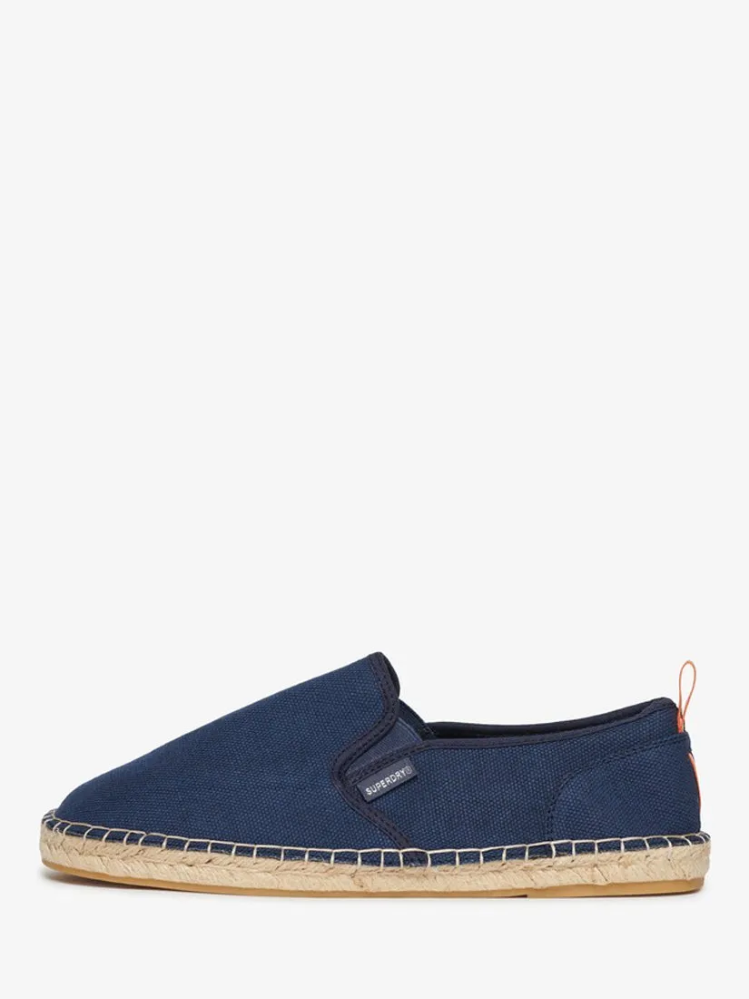 Superdry Herren Espadrilles – Leichter Sommerschuh Mit TPR-Sohle & Lässigem Chambray-Muster