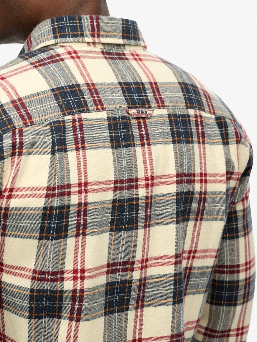 Product image 5 of 6, which shows Superdry Organic Cotton Regular Fit Check Lumberjack Shirt, Peyton, S