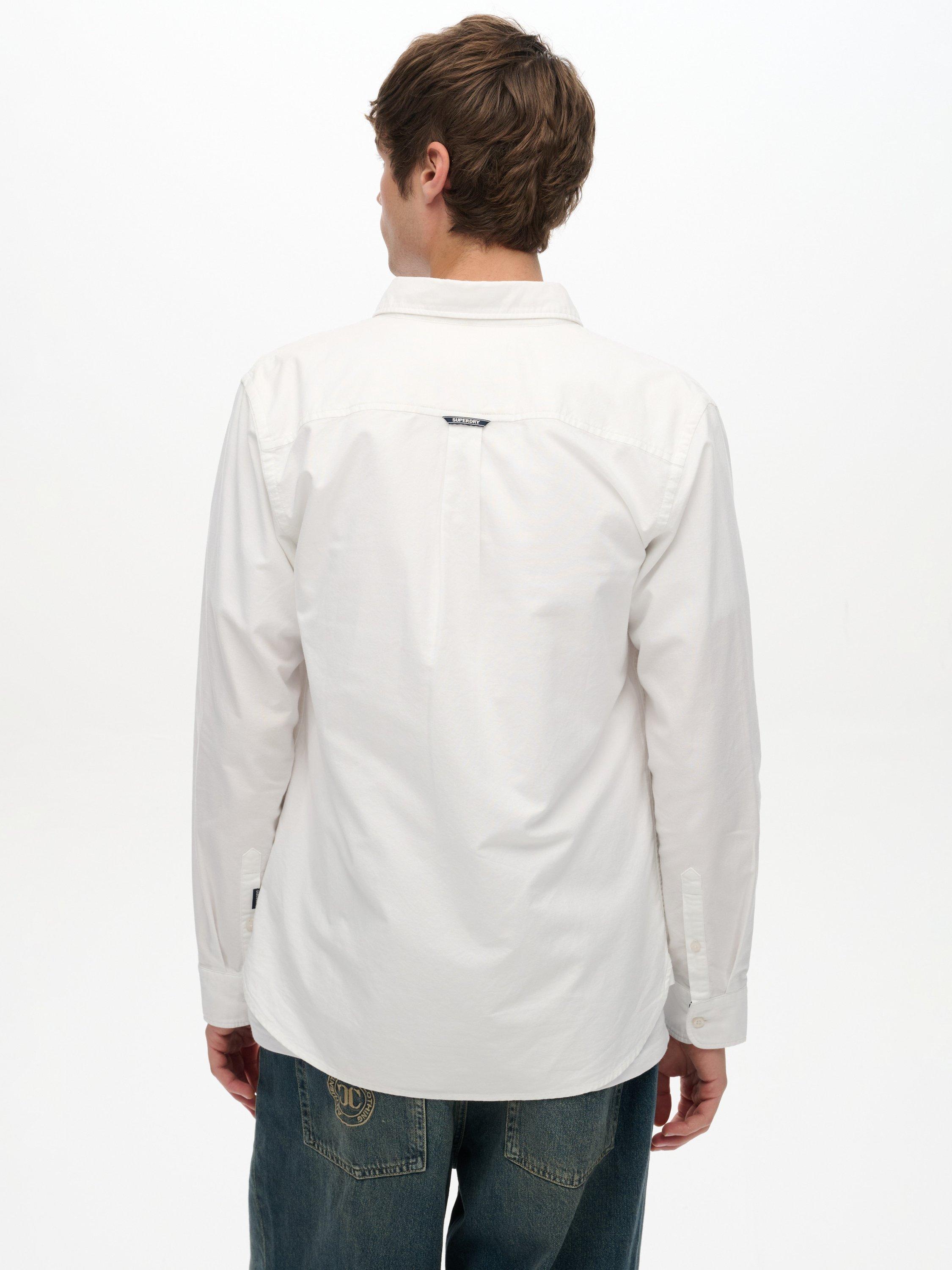Product image 2 of 11, which shows Superdry Cotton Regular Fit Oxford Shirt, Optic White, S