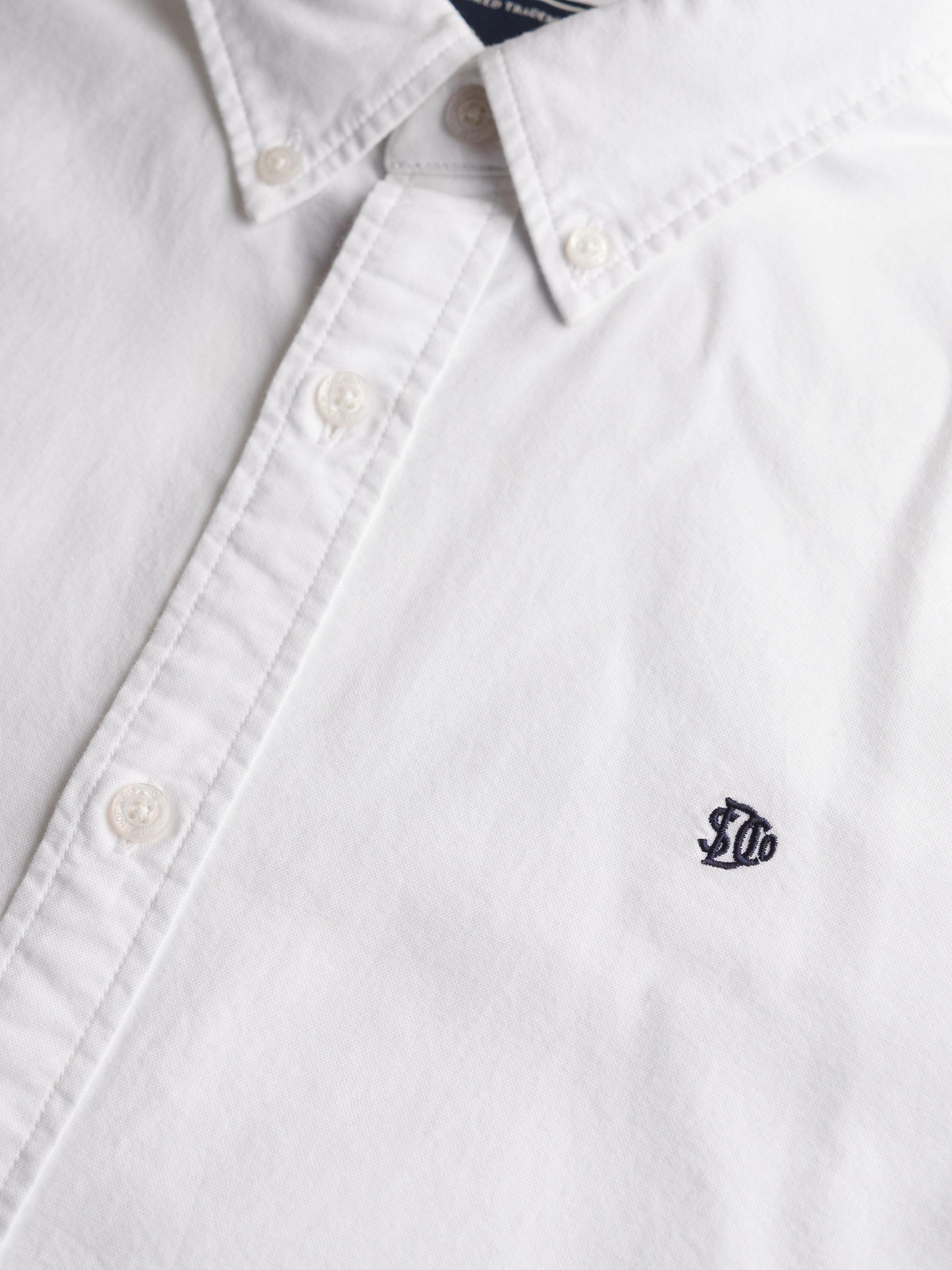 Product image 8 of 11, which shows Superdry Cotton Regular Fit Oxford Shirt, Optic White, S
