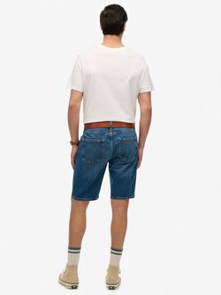 Superdry Classic Fit Denim Shorts - view 2, Buck Blue