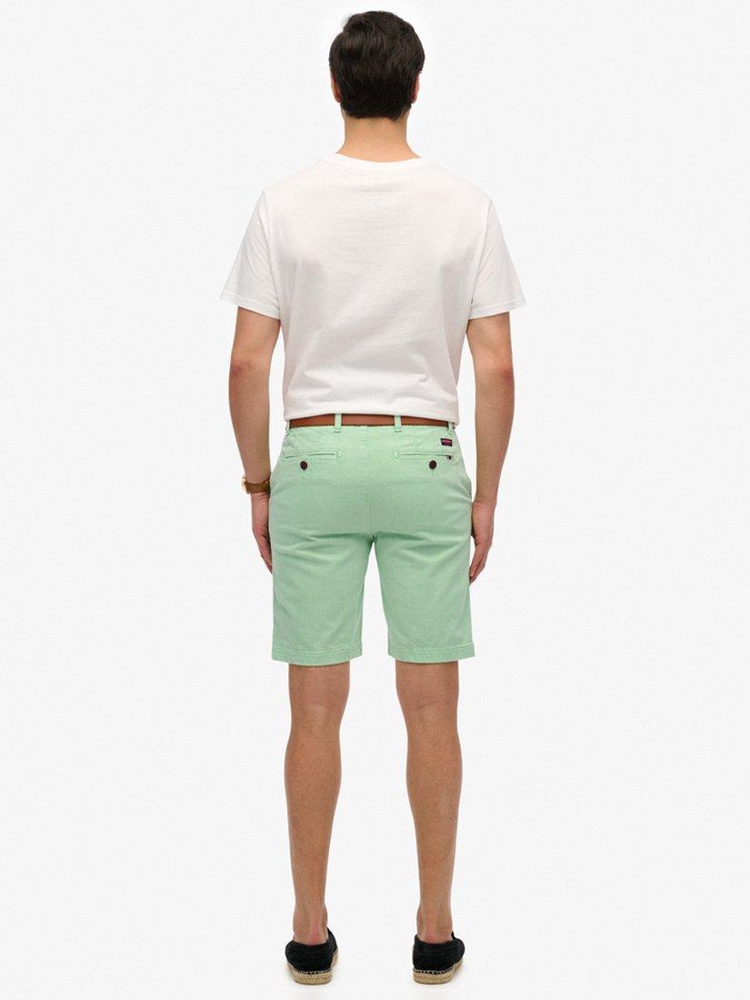 Product image 2 of 6, which shows Superdry Vintage International Chino Shorts, Washed Green, 30R