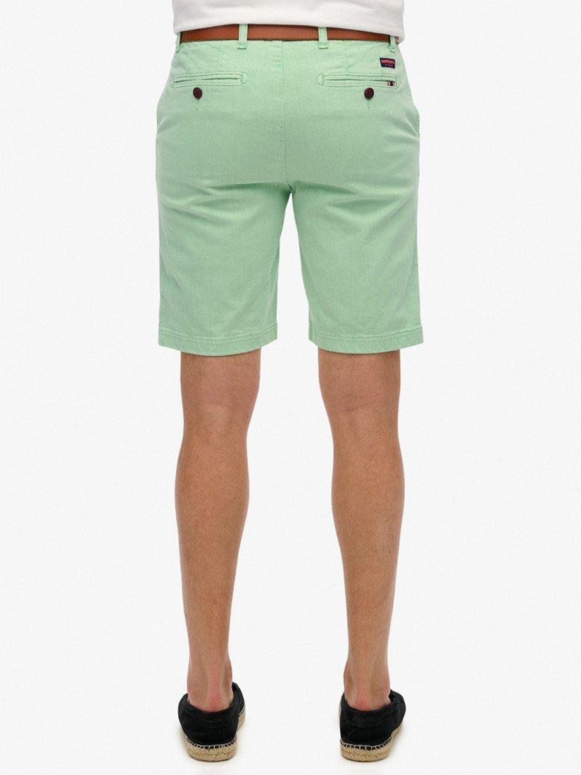 Product image 5 of 6, which shows Superdry Vintage International Chino Shorts, Washed Green, 30R