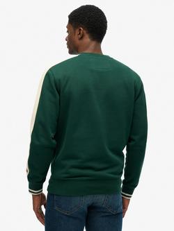 Superdry Athletic Club Crew Neck Cotton Sweatshirt - view 2, Enamel Green