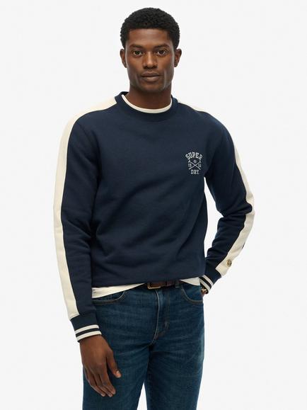 Superdry Athletic Club Crew Sweatshirt, Nautical Navy, Nautical Navy