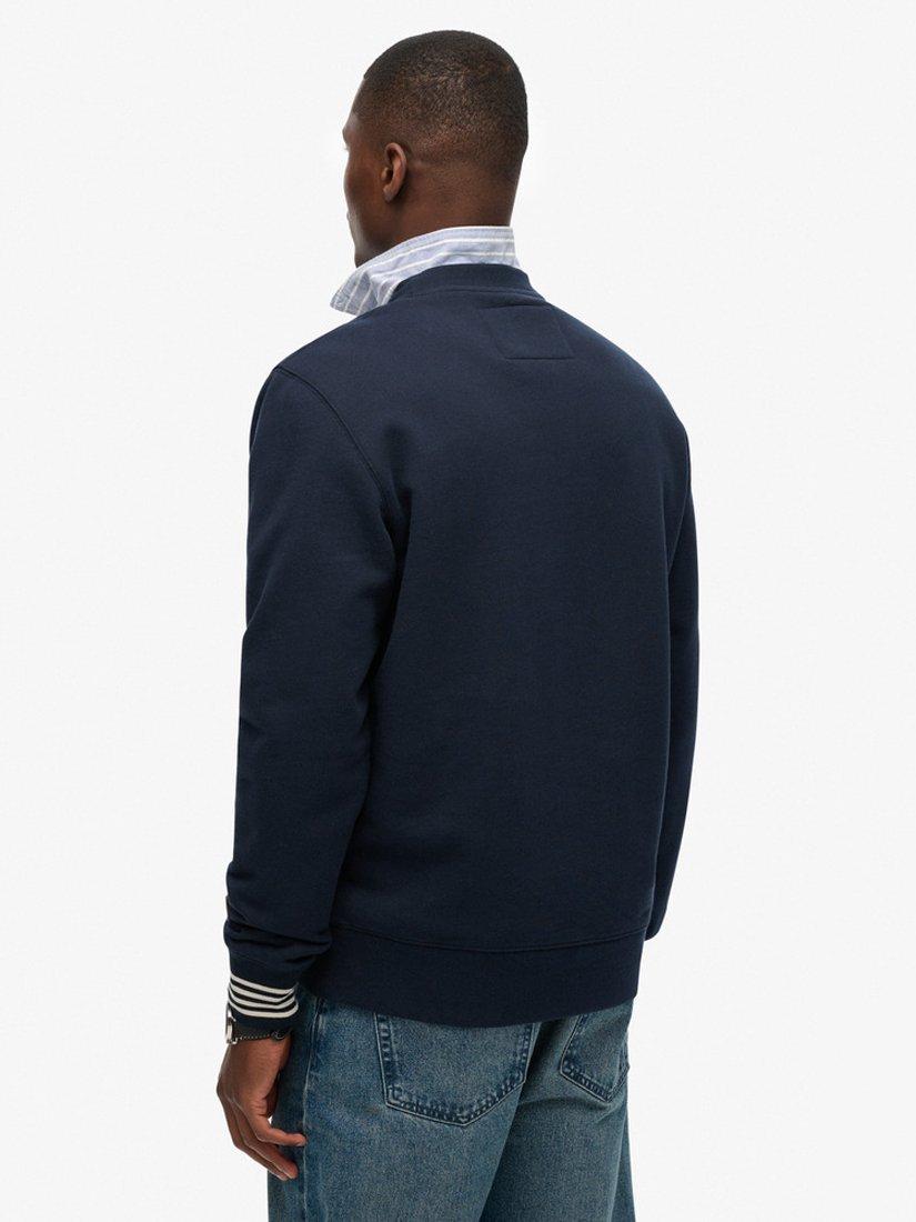 Product image 2 of 4, which shows Superdry Athletic Club Crew Sweatshirt, Nautical Navy, S
