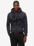 Superdry Cotton Blend Hoodie, Charcoal