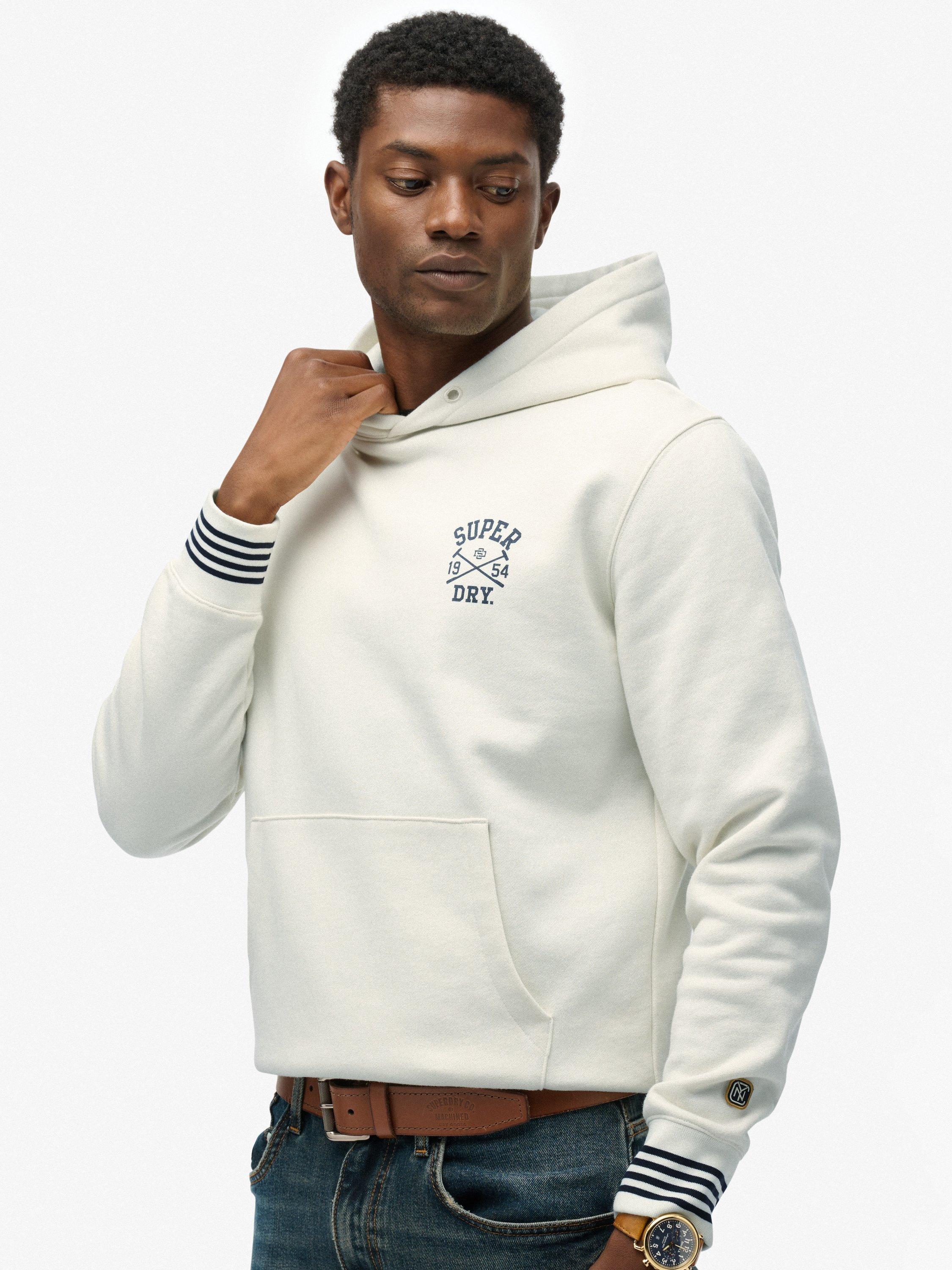 Product image 5 of 6, which shows Superdry Athletic Club Hoodie, Off White, S