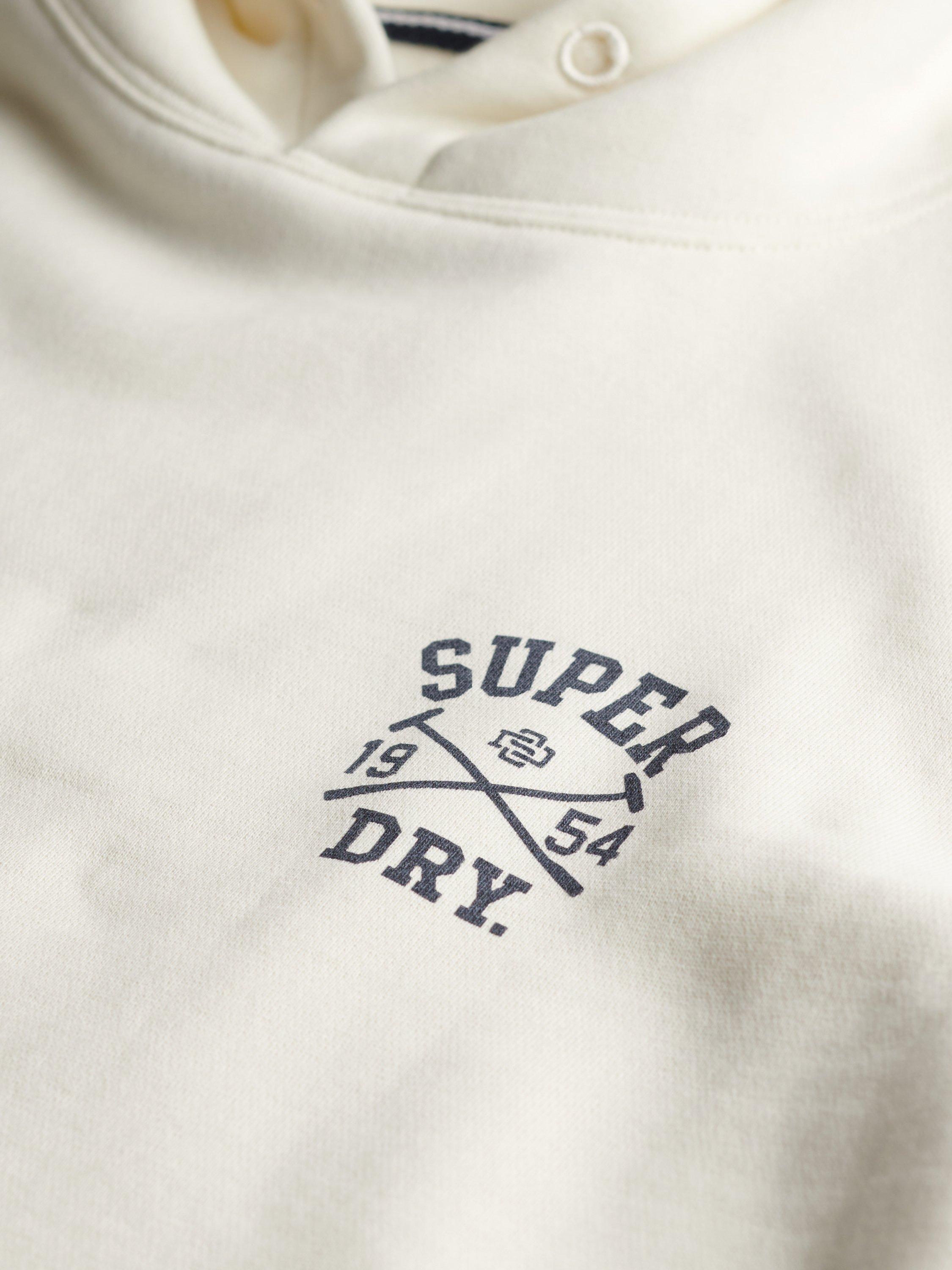 Product image 6 of 6, which shows Superdry Athletic Club Hoodie, Off White, S