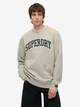 Superdry Athletic Essentials Crew Sweatshirt, Grey Marl