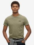 Superdry Essential Logo T-Shirt, Ash Olive Marl