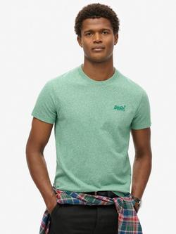 Superdry Essential Logo Cotton T-Shirt, Bright Green Grit