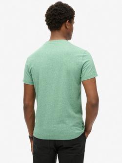 Superdry Essential Logo Cotton T-Shirt - view 2, Bright Green Grit