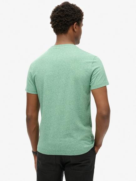 Superdry Essential Logo Cotton T-Shirt - view 2, Bright Green Grit