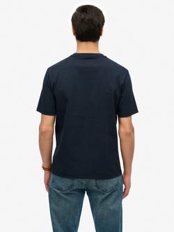 Superdry Athletic Essential Graphic T-Shirt, Eclipse Navy - view 2, Eclipse Navy