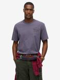 Superdry Cotton Regular Fit Athletic Essential Graphic T-Shirt, Purple