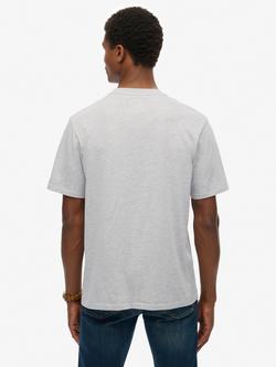 Superdry Athletic Essential Graphic T-Shirt, Nautical Navy - view 2, Cadet Grey Marl