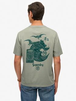 Superdry Tokyo Narrative Loose T-Shirt - view 2, Slate Grey