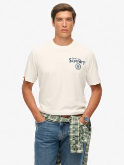 Superdry Tokyo Narrative Loose T-Shirt, Bone White