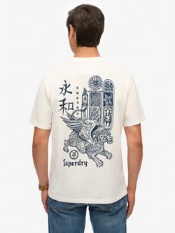 Superdry Tokyo Narrative Loose T-Shirt - view 2, Bone White