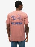 Superdry Organic Cotton Regular Fit Trade Tools Oversized T-Shirt, Cedar Wood Brown