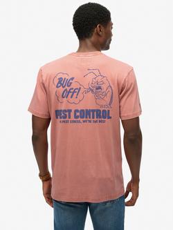 Superdry Organic Cotton Regular Fit Trade Tools Oversized T-Shirt - view 2, Cedar Wood Brown