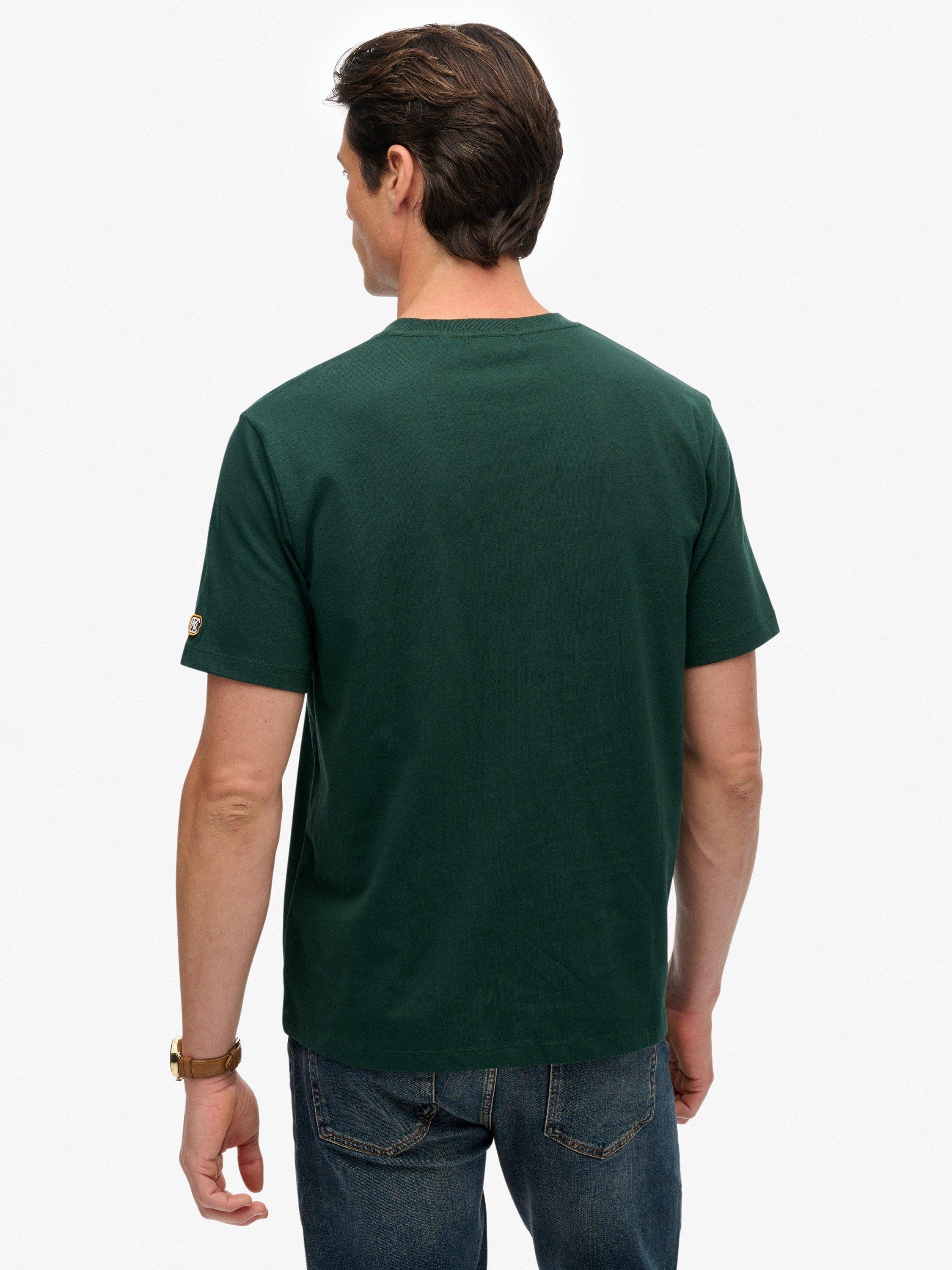 Product image 2 of 6, which shows Superdry Athletic Club T-Shirt, Enamel Green, S