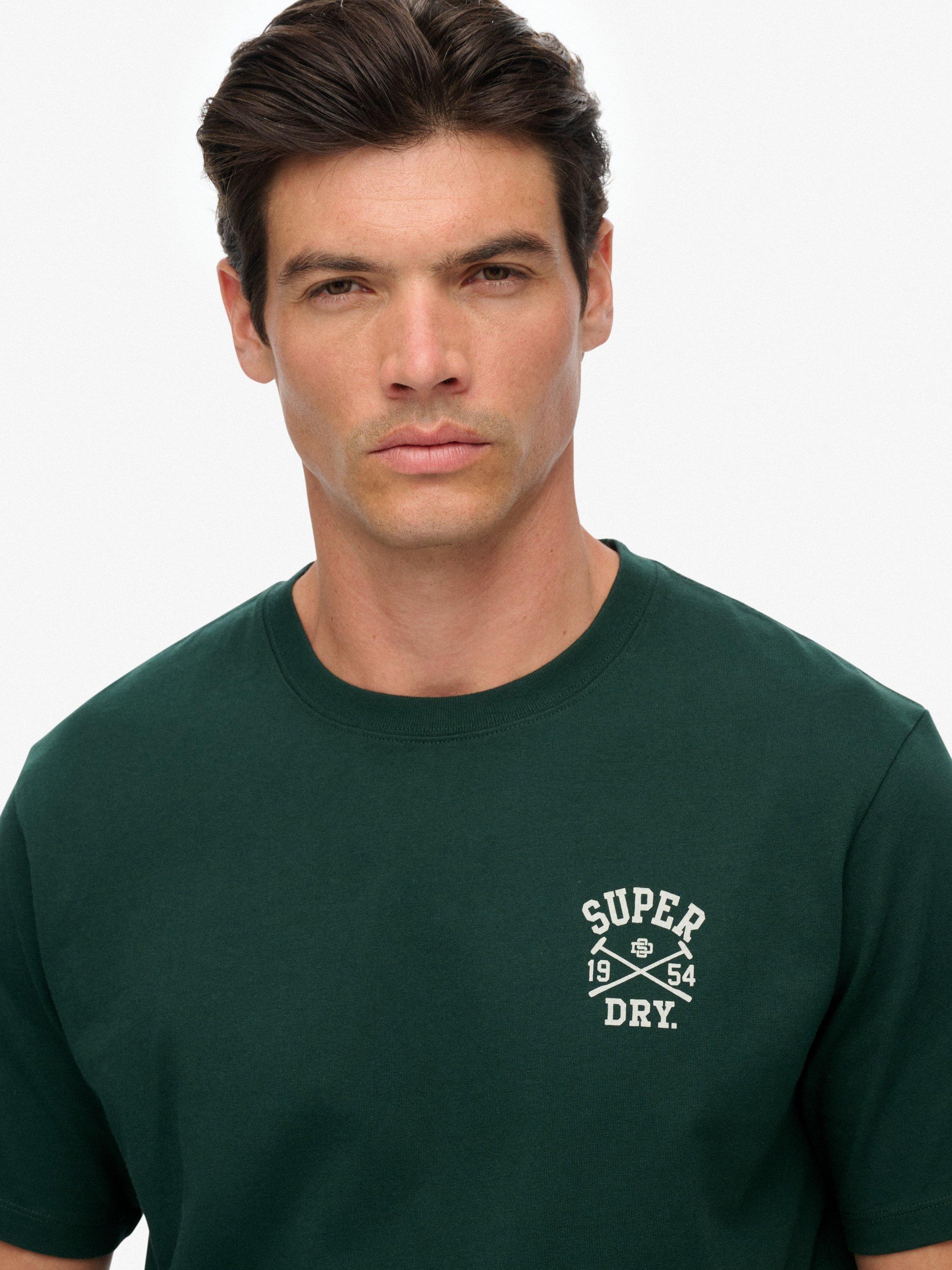 Product image 4 of 6, which shows Superdry Athletic Club T-Shirt, Enamel Green, S